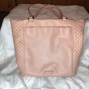 Vera Bradley Pink Leather Carry All EUC